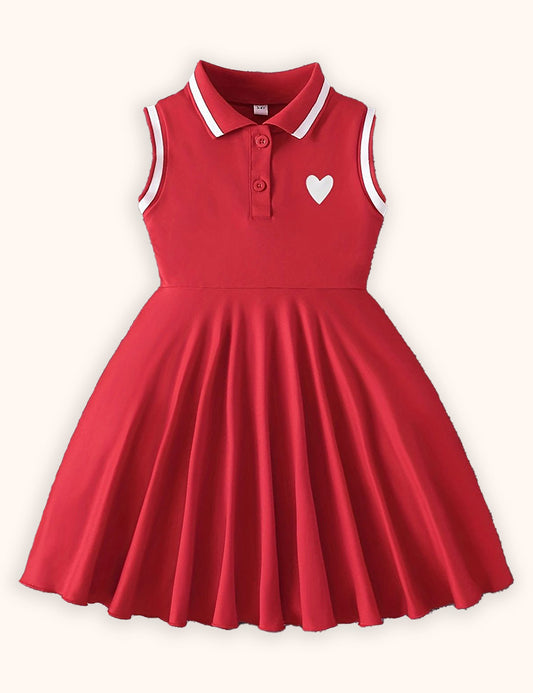 Vestido sin mangas con estampado de corazones para el día de San Valentín