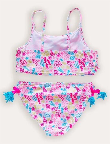 Flower Print Bikini Set