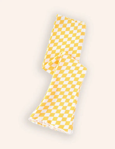 Plaid Flared Leggings