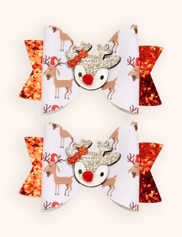 2PCS Christmas Hariclips