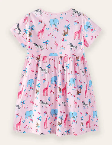 Kleid mit Animal-Print