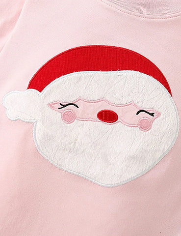 Conjunto de pijama con apliques de Papá Noel