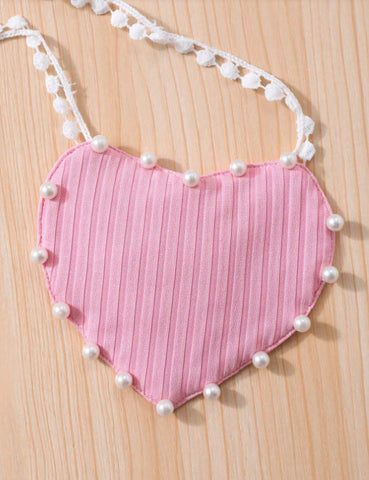 Conjunto de falda de tul con corazón de San Valentín