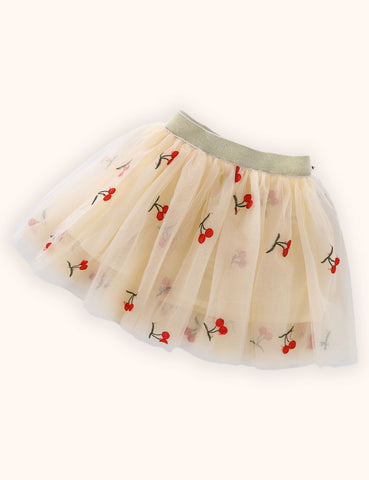 Valentine's Day Tulle Embroidered Skirt
