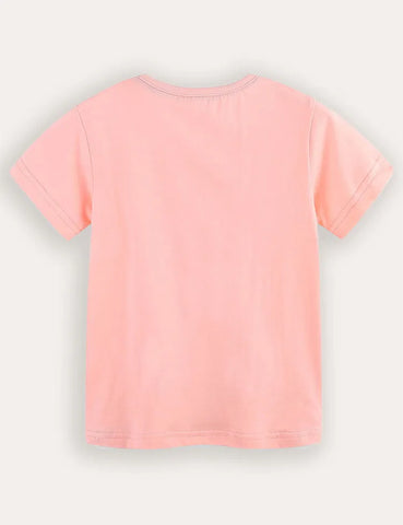 Kurzärmeliges T-Shirt mit Blumenprint