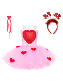 Valentine's Day Sleeveless Barbie Princess Tulle Dress