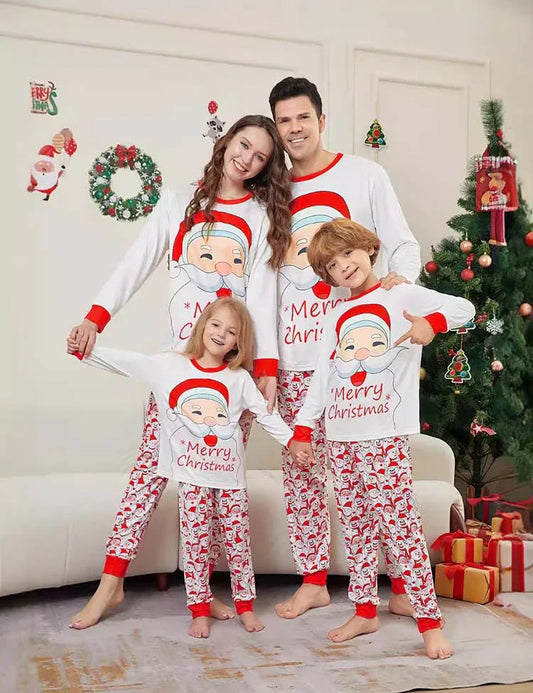 Christmas Santa Print Family Matching Pajamas Sets