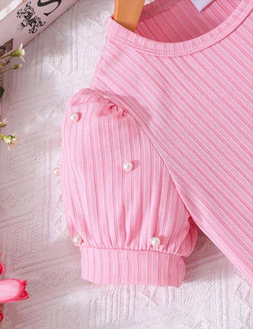 Conjunto de falda de tul con corazón de San Valentín