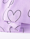 Abito in cotone con stampa Love di San Valentino