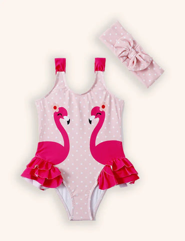 Cute Print One-piece Swimsuit