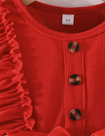 Abito con stampa in tulle a cuore per San Valentino