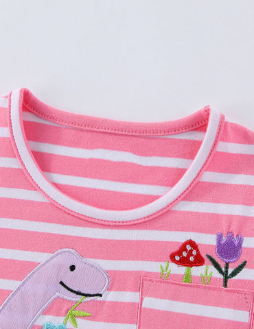 Dinosaur Embroidered Dress