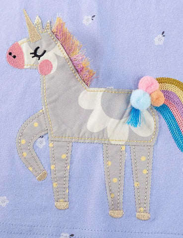 Little Pony jurk met lange mouwen en applicaties