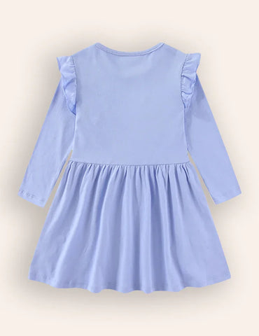 Floral Patchwork Applique Dress