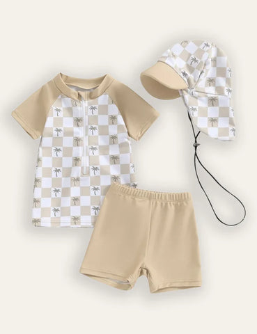 Summer Printed Swimsuit Set
