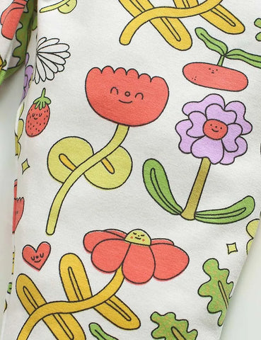 Flower Print Cotton Leggings