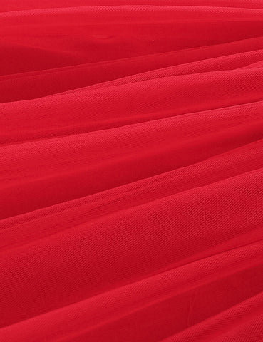 Valentine's Day Love Pattern Tulle Dress