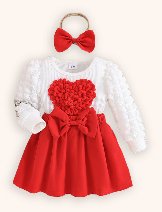 Valentine's Day Love Long Sleeve Dress