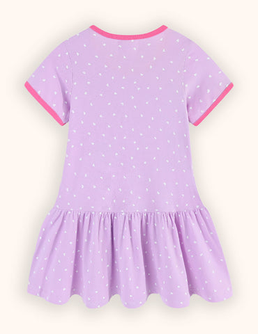 Cute Unicorn Embroidered Dress