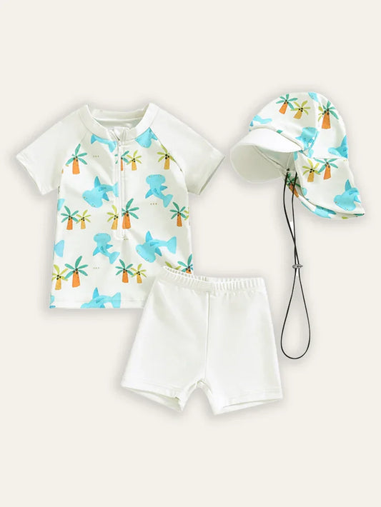 Summer Printed Swimsuit Set