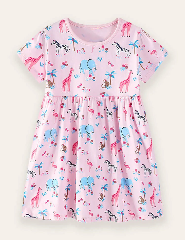 Kleid mit Animal-Print