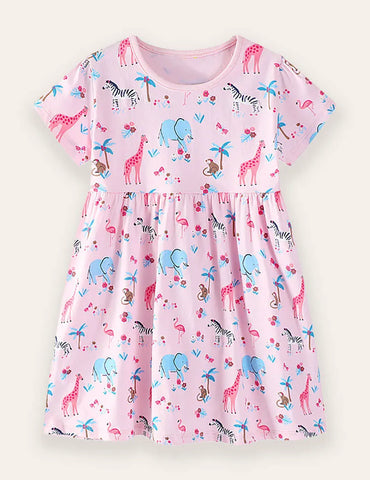 Kleid mit Animal-Print