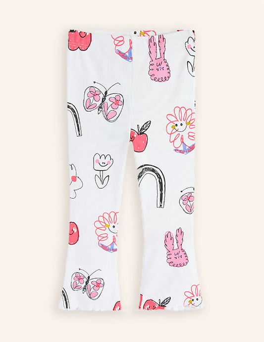 Cartoon Pattern Print Leggings