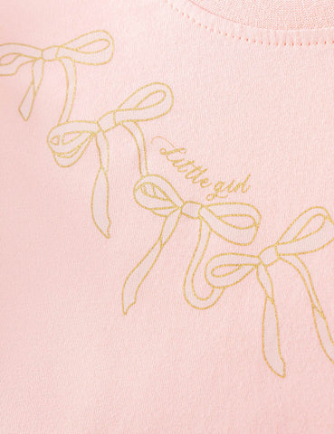 Bow Print Tulle Dress