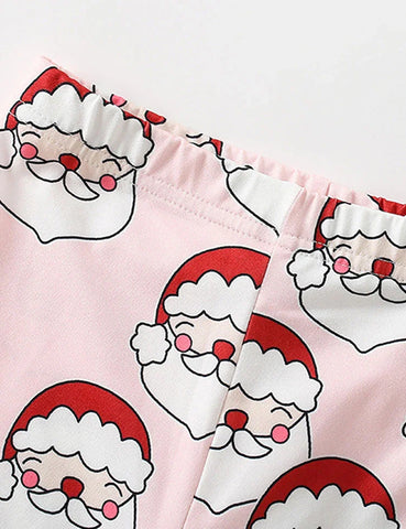 Conjunto de pijama con apliques de Papá Noel