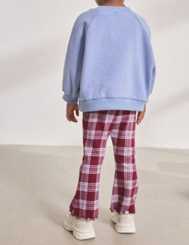 Checked Flared Leggings