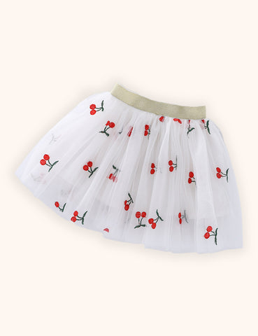 Valentine's Day Tulle Embroidered Skirt