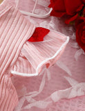 Abito con fiocco in tulle Love di San Valentino