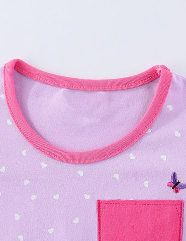 Cute Unicorn Embroidered Dress