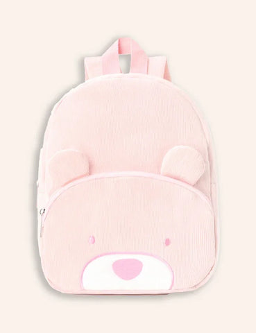 Carina borsa da scuola ricamata con orsetto