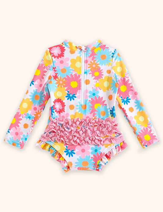 Sonnenschutz-Badeanzug Mit Süßem Print