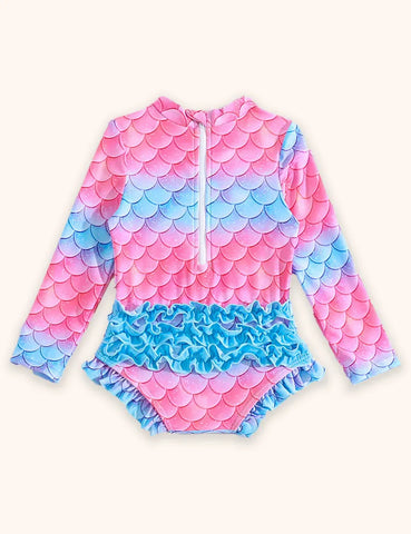 Sonnenschutz-Badeanzug Mit Süßem Print