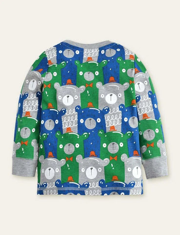 Alpaca Full Printed Long-Sleeved T-shirt - Mini Taylor