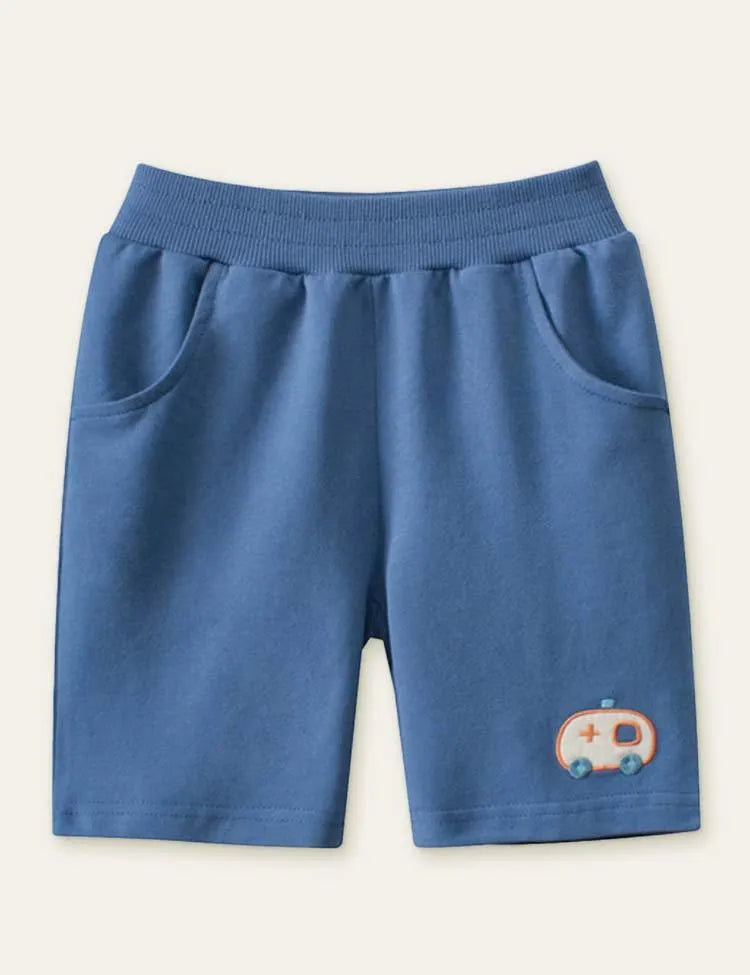 Ambulance Embroidered Shorts - Mini Taylor