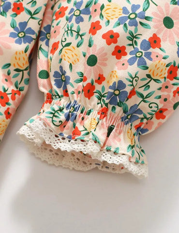 Animal Embroidery Floral Full Printed Dress - Mini Taylor