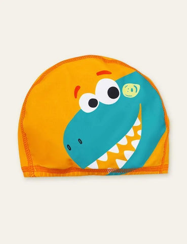 Animal Long Sleeve Swim Suit + Cap - Mini Taylor