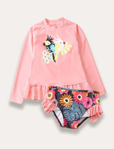 Animal Split Swimsuit - Mini Taylor