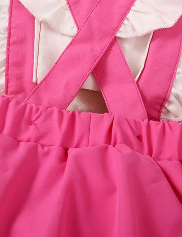 Baby Printed Sleeveless Pleated Romper - Mini Taylor