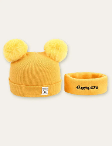 Bear Ear Hat + Scarf - Mini Taylor