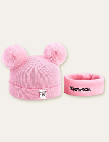Bear Ear Hat + Scarf - Mini Taylor