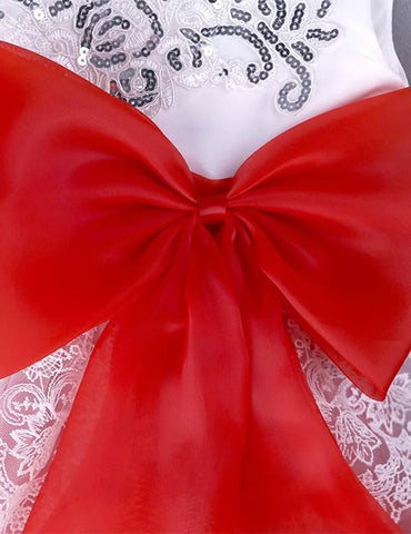 Bow Floral Party Dress - Mini Taylor