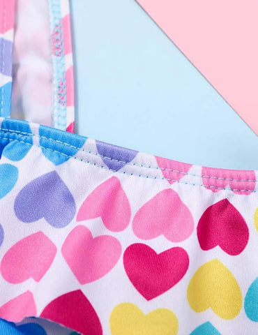 Bow Love Printed Swimsuit - Mini Taylor
