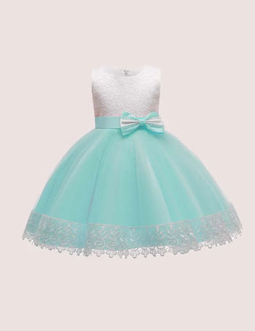 Bow Mesh Party Dress - Mini Taylor