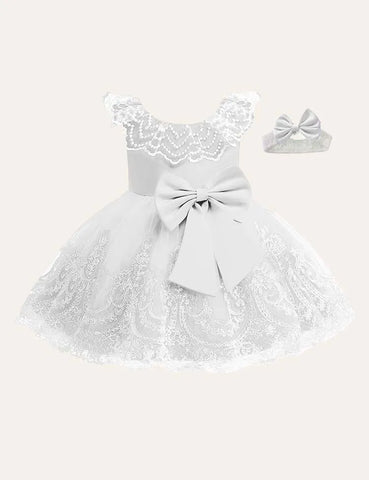 Bow Mesh Sleeveless Dress - Mini Taylor