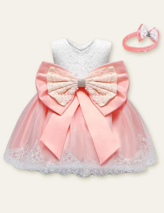 Bow Mesh Sleeveless Party Dress - Mini Taylor