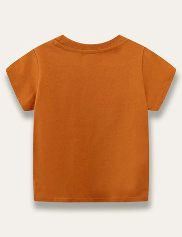 Brown Leopard Print T-shirt - Mini Taylor